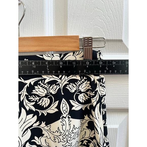Zara Women Black White Floral Print Back Center Slit Pencil Skirt Size Small - Picture 9 of 12